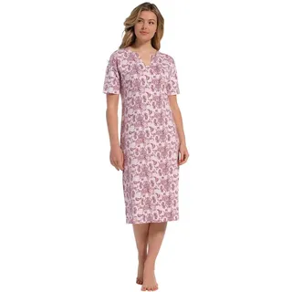 Pastunette Nachthemd Edles Damen Schlafshirt lang (1-tlg) DeLuxe rosa 38