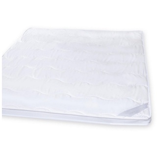 Bettdecke, Kopfkissen + Topper, Ambiente Mikrofaser Unterbett kochfest 200x200cm, aqua-textil weiß 0 x 200 cm x 200 cm