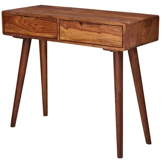 KADIMA DESIGN Rustikaler Konsolentisch 90x36x76 cm braun