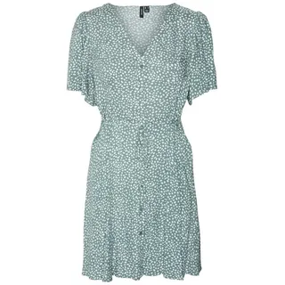 Vero Moda Minikleid Gemustert Grün XL