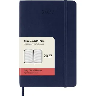 Moleskine Tageskalender 12 Monate Pocket/A6 Saphir 2027