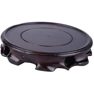Runder Holzsockel Aus Massivholz Skulpturenständer Für Skulpturen Vase Aquarium Ornament Aus Stein Räuchergefäß (Innendurchmesser 11 cm)