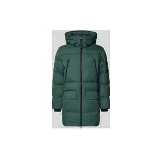 Regular Fit Daunenmantel mit Kapuze, Schilf, XXXL