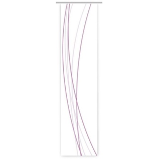 gardinen-for-life Schiebegardine Linea Brombeere blanco links Schiebevorhang 260 cm - B-line weiß
