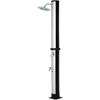 monzana Solardusche Silber/Schwarz 216 cm