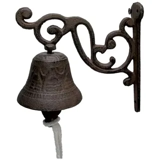 Türglocke Gusseisen - Vintage Wandglocke Aus Gusseisen Rustikal Wandmontage Handglocke Türglocke Glocke Skulptur Für Garten Wetterfest Gartendeko Metall Türklingel Für Garten, Haustürdekoration