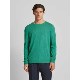 Regular Fit Strickpullover aus Woll-Kaschmir-Mix, Hellgruen, XL