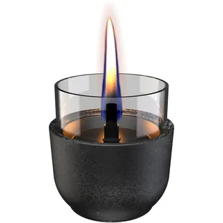 Tenderflame Violet 8 Lava Kerze aus Porzellan, ungiftig, nicht brennbar, umweltfreundlich, ohne Gefahr für die Flamme, Schwarz, 8,3 x 8 cm