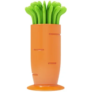 30-teiliges Karotten-obstgabeln-set, Obst- Und Salatgabeln, Dessertgabeln, Cocktailgabeln, Mini-obstgabeln, Plastik-spieße Für Vorspeisen