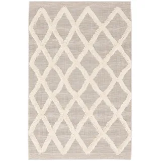 Pergamon In & Outdoor Teppich Shaggy Juist Rauten (135 x 190 cm, Teppiche Böden, Teppiche, Outdoorteppiche