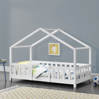 [en.casa] Kinderbett Treviolo 80x160 cm Weiß