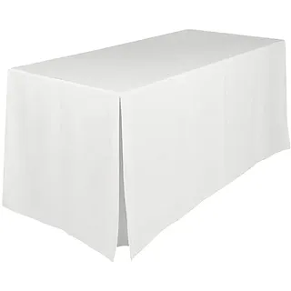 Gastro Uzal Konferenz Tischhusse, Hussen Biertischhusse für Konferenz, Hochzeit und Event weiß 120 x 80 cm