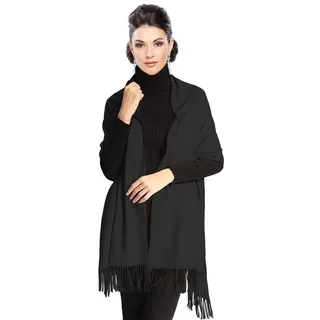 Moschen-Bayern Modeschal Pashmina Stola Damen Kaschmir Schultertuch Abendkleid festlich Schal, super weich und geschmeidig schwarz