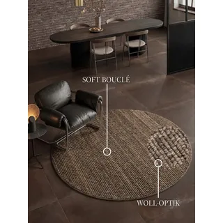 Villeroy & Boch Wilma Webteppich Ø 160 cm Braun