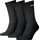 Sport Crew 3er Pack black 43-46