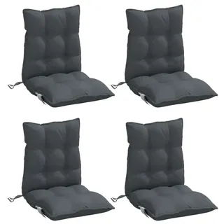 vidaXL Niedriglehner Auflage 4 St. 40 x 40 x 5 cm anthrazit