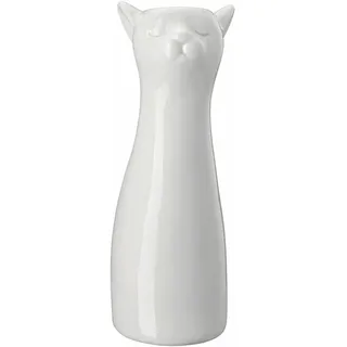 Hutschenreuther Katzen-Vase Weiss Vase 14cm, Porzellan, weiß