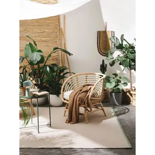 benuta Outdoorteppich Fion, rechteckig, Höhe: 5 mm, Kunstfaser, Berber, Ethno-Style, Wohnzimmer beige|grün 160 cm x 230 cm x 5 mm