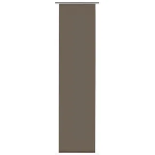 GARDINIA Flächenvorhang Stoff Entry Klettband 60 x 245 cm braun