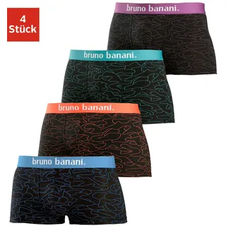 Bruno Banani Hipster schwarz-bedruckt S 4er Pack