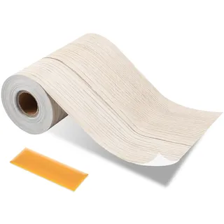 ztowoto BordüRe Selbstklebend, Selbstklebende BordüRe FüR WandräNder, TüRrahmen, Fensterrahmendekoration,TapetenbordüRe Selbstklebend FüR Badezimmer, KüChe, Wohnzimmerwand (Weißer Ahorn,1000 * 10 Cm)