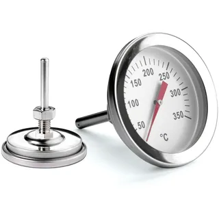Weis Grillthermometer bis 350°C mit Schraubsteg Edelstahl Silber, 15300