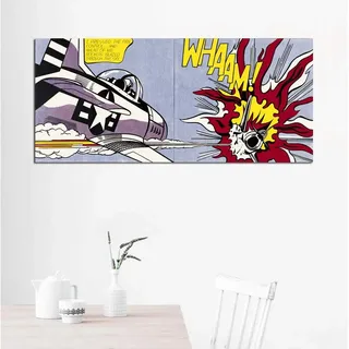 HLSHOE Roy Lichtenstein Abstract Poster Pop Art Canvas Malerei Wandkunst Bilder for Wohnzimmer Große Größe Kein Rahmen (Color : Roy Lichtenstein 11, Size : 70x140cm)