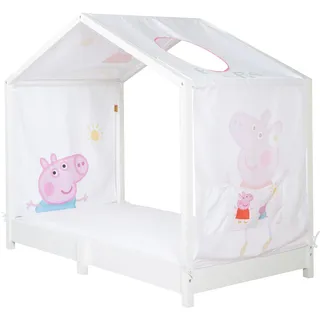 roba Himmelbett Bezug Peppa Pig 70 x 140 cm Polyester grau-weiß