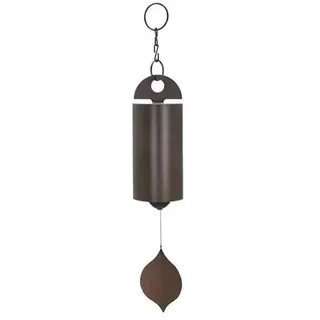CRGANGZY Blätter-Windspiel, Retro-Stil, Gelassenheit, Glocke, Windspiel, tiefe Resonanz, Metall, tiefer Ton, Zylinder for Terrasse, Hof, Veranda, Gartendekoration