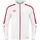 Kapuzenjacke Kinder 004 weiß/rot 164
