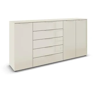 Rauch Kombikommode 200 x 100 x 42 cm Glas Beige