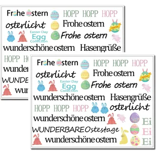 Kerzentattoo kerzen tattoofolie für bis zu 140 Kerzen Kerzentattoo-Folie verschiedene Motive Wasserschiebefolie |dekorieren Sprüche Glückslicht Lieblingsmens Wunschlicht Kerzenfolie(Ostern)
