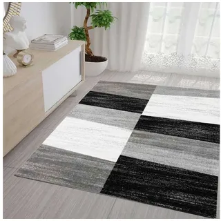 Vimoda Geometrisches Muster Teppichläufer 80 x 150 cm Grau/Weiß/Schwarz/Rot/Lila/Beige