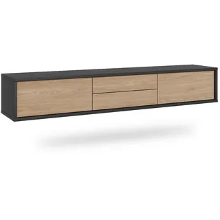 Petits-meubles Tv-Möbel, Grau, Holzwerkstoff, 180x32x36 cm, Wohnzimmer, TV Möbel, TV-Racks