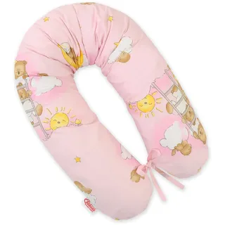 Baumwollkissenbezug Für Das Longer Schwangerschaftskissen – Rosa Teddybären