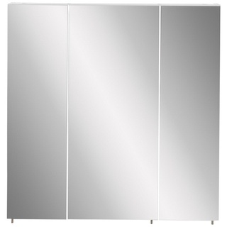 SCHILDMEYER Spiegelschrank »Basic«, BxHxT: 70 x x 16 cm, 3-türig, weiß - weiss