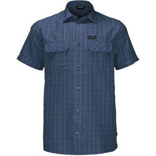 JACK WOLFSKIN Herren Wanderhemd Thompson Shirt Men, Blau, M