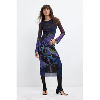 Desigual, Bedrucktes Tüllkleid M. C. Lacroix, Damen, Polyester, Blau, M, BLUE, M