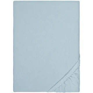 biberna Spannbettlaken 0002744 Feinbiber 180 x 200 - 200 x 200 cm taubenblau