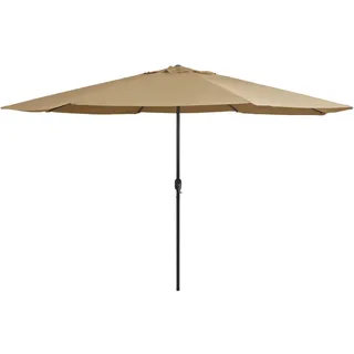 vidaXL Sonnenschirm 390 x 390 cm Taupe