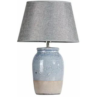 Mirabeau Tischleuchte Tischlampe Manly grau, stilvolles Interieur, Eleganter Lichtbringer grau