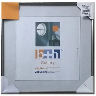 Oslo MasterLine Einzelrahmen Bilderrahmen Kunststoff Klarglas Puzzlerahmen Portraitrahmen Foto, Format 40 x 40 cm quadratisch Rahmenfarbe stahl (graphit) grau quadratisch | 40 cm x 40 cm | 40x40