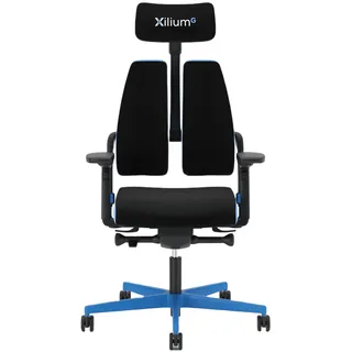 Nowy Styl XiliumG Gaming Drehstuhl Duo-Back Blue Edition Sofort Lieferbar