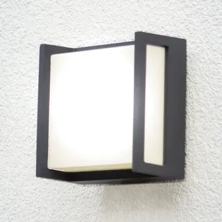 Lutec Außenwandleuchte Aluminium 8,5 W IP54 3000 K grau