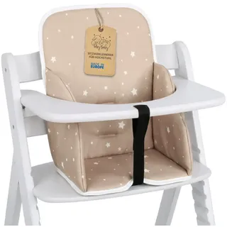 Totsy Baby Sitzverkleinerer Hochstuhl Baby Sitzkissen - Kinder Sitzauflage für Hauck und Stokke beige|braun