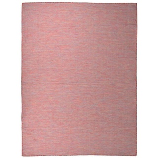 Teppich Outdoor-Flachgewebe 120x170 cm Rot, furnicato, Rechteckig rot