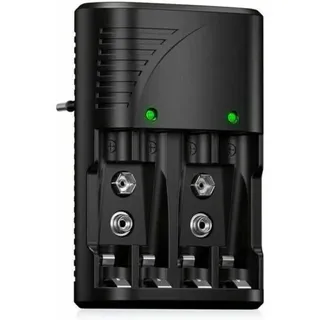 Schnellladegerät Für Aa/aaa- Oder 9v-ni-mh-akkus Mit Led-anzeige, Universalladegerät Für Aa/aaa/9v-akkus, Universalspannung