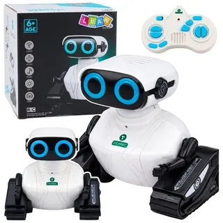 LEAN Toys RC-Auto Intelligenter ferngesteuerter Roboter auf Ketten CH RTF weiß