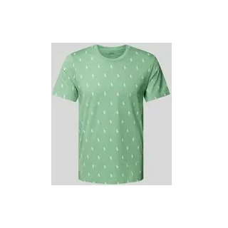 T-Shirt mit geripptem Rundhalsausschnitt, Mint, $listsize[$i].replace('"','"')