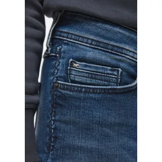 5-Pocket-Hose MUSTANG "Style Jasmin Slim" Gr. 29, Länge 32, blau Damen Hosen 5-Pocket-Hosen